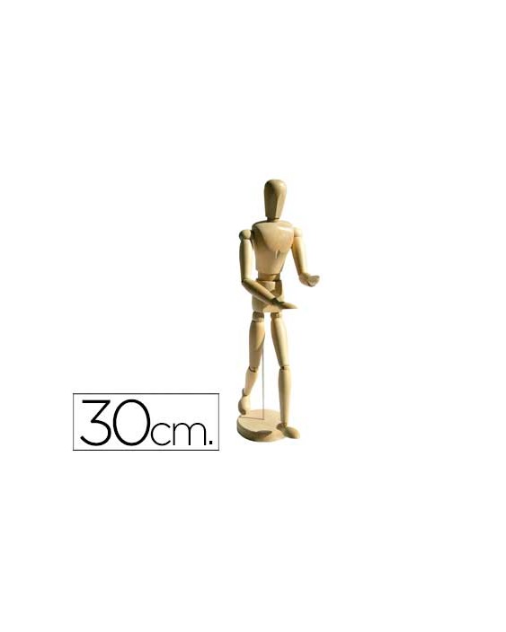 Maniqui de pintura artist madera masculino 30 cm