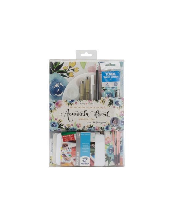 Set acuarela vang gogh floral