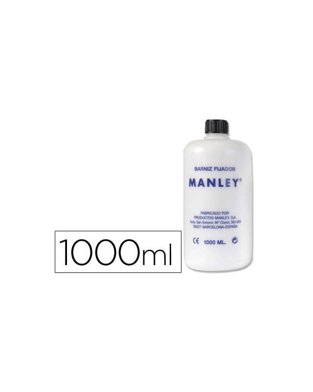 Barniz fijativo manley acabado brillante bote de 1000 ml