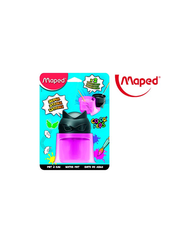 Limpiador de pinceles maped color peps 2 compartimentos superheroes