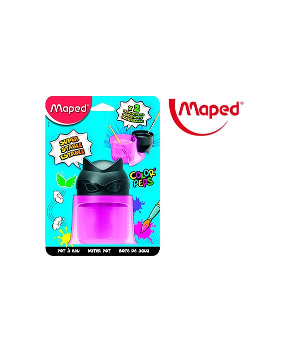 Limpiador de pinceles maped color peps 2 compartimentos superheroes