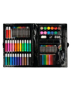Estuche de pintura liderpapel plastico 86 piezas 34x23x3,2 cm