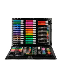 Estuche de pintura liderpapel plastico 86 piezas 34x23x3,2 cm