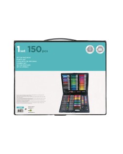 Estuche de pintura liderpapel plastico 150 piezas 36x31x4 cm