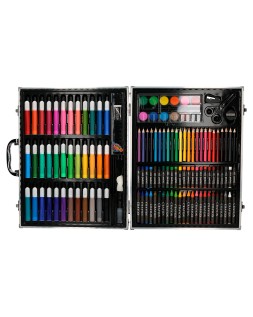 Estuche de pintura liderpapel aluminio 150 piezas maletin 37,8x29,7x4,6 cm