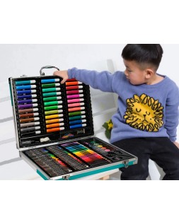 Estuche de pintura liderpapel aluminio 150 piezas maletin 37,8x29,7x4,6 cm