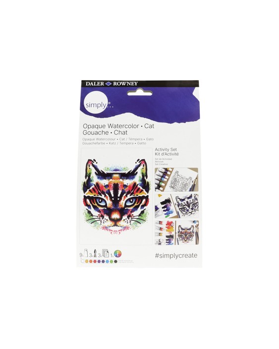 Set pintura gouache daler rowney simply activity