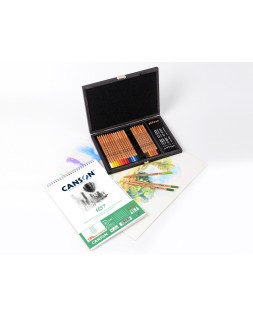 Lapices de colores lyra rembrandt polycolor 30 colores surtidos en maletin de madera