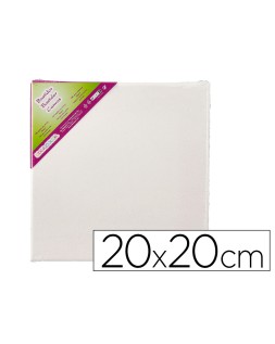 Bastidor liderpapel lienzo grapado trasero algodon 100% 20x20 cm gramaje 280g/m2