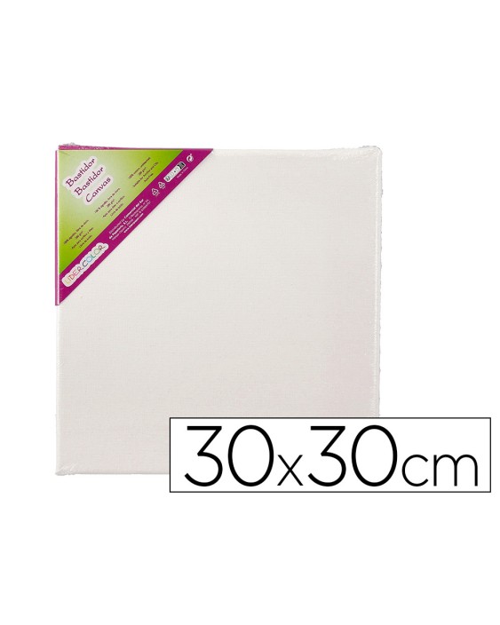 Bastidor liderpapel lienzo grapado trasero algodon 100% 30x30 cm gramaje 280g/m2