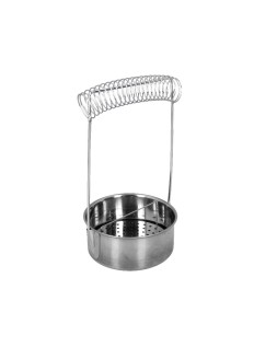 Limpiador con soporte liderpapel para brochas y pinceles de aluminio 18x10,5 cm