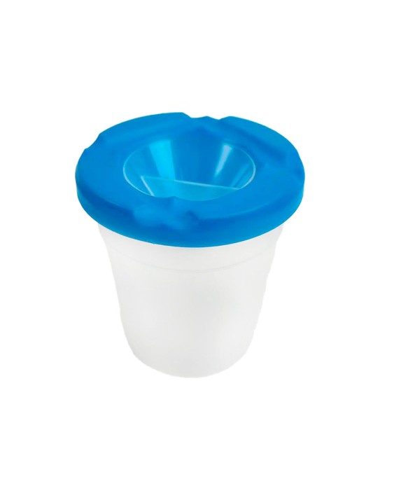 Vaso limpiapinceles liderpapel de plastico 8x8,5 cm