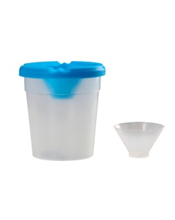 Vaso limpiapinceles liderpapel de plastico 8x8,5 cm