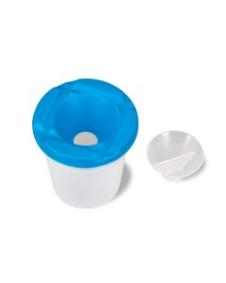 Vaso limpiapinceles liderpapel de plastico 8x8,5 cm