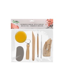 Instrumentos de modelar liderpapel pack 8 herramientas surtidas certificado fsc