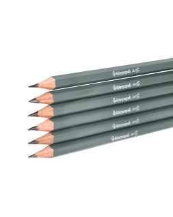 Lapiz de grafito liderpapel caja 6 unidades durezas surtidas certificado fsc