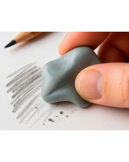 Goma de borrar maleable liderpapel para carboncillo 35x25x6 mm