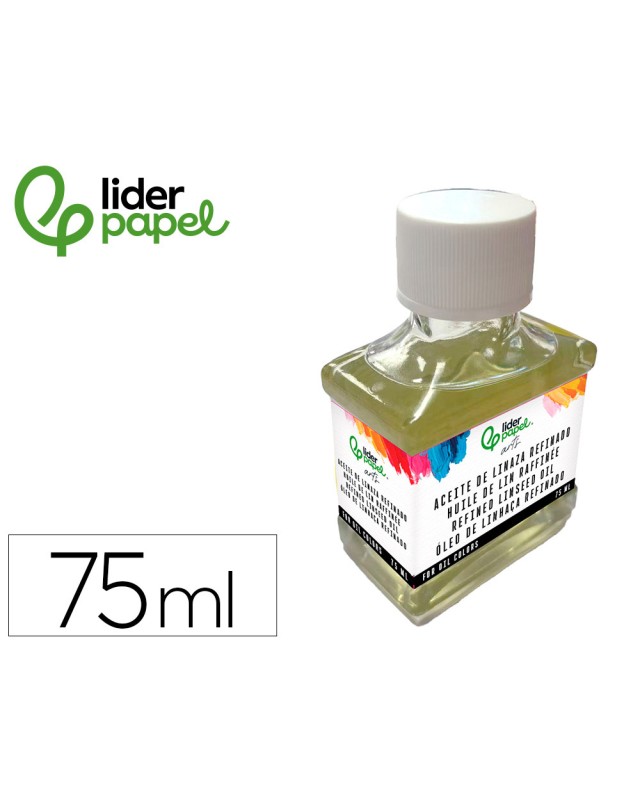Aceite de linaza liderpapel refinado bote de 75 ml