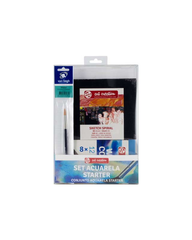 Set de iniciacion talens bellas artes tecnica acuarela