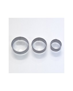 Cortador metalico sio-2 redondo set de 3 piezas