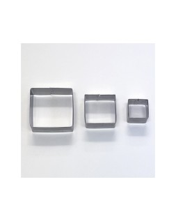 Cortador metalico sio-2 cuadrado set de 3 piezas