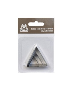 Cortador metalico sio-2 triangulo set de 3 piezas