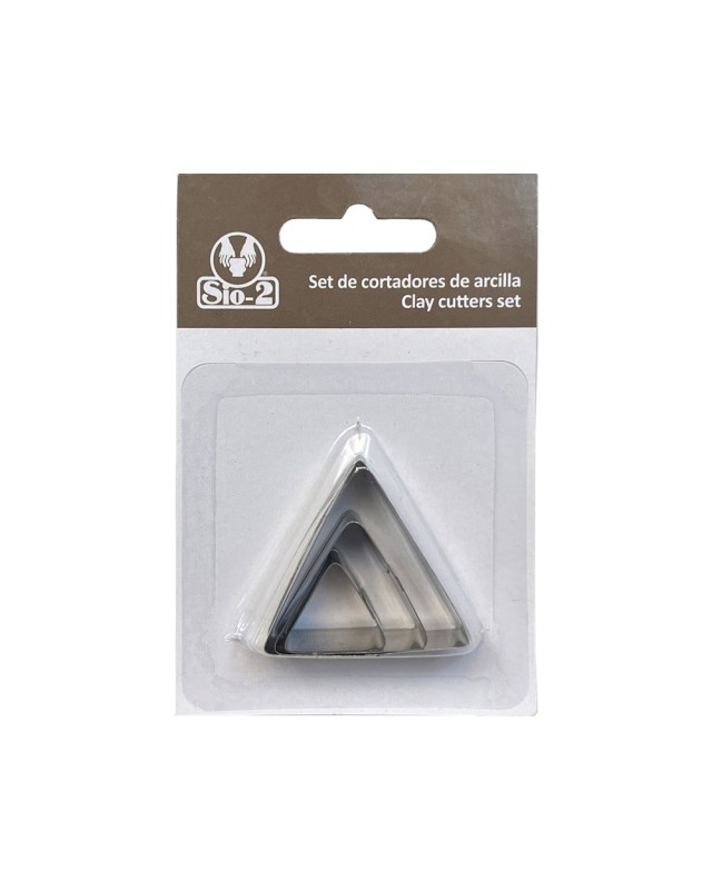 Cortador metalico sio-2 triangulo set de 3 piezas