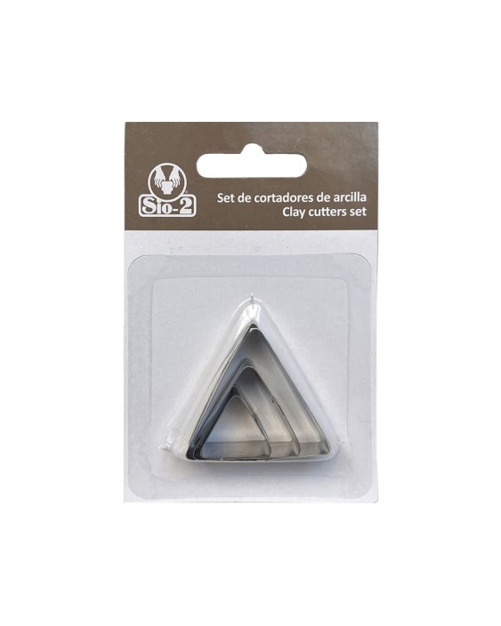 Cortador metalico sio-2 triangulo set de 3 piezas