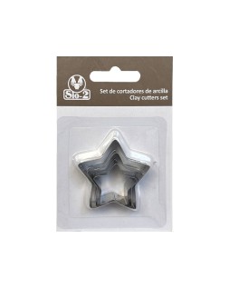 Cortador metalico sio-2 estrella set de 3 piezas