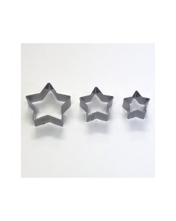 Cortador metalico sio-2 estrella set de 3 piezas
