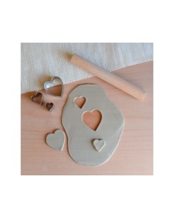 Cortador metalico sio-2 corazon set de 3 piezas