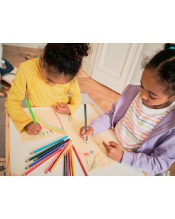 Lapices de colores stabilo trio punta gruesa caja de 18 colores escolar