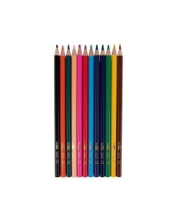 Lapices de colores liderpapel caja de 12 unidades colores surtidos
