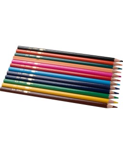 Lapices de colores liderpapel caja de 12 unidades colores surtidos