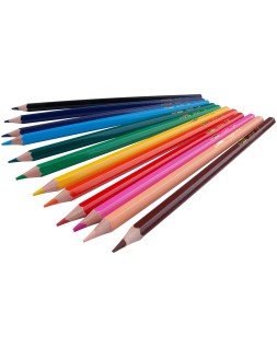 Lapices de colores liderpapel caja de 12 unidades colores surtidos