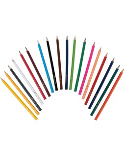 Lapices de colores liderpapel caja de 18 unidades colores surtidos