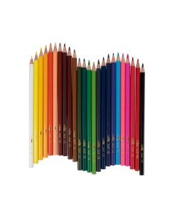 Lapices de colores liderpapel caja de 24 unidades colores surtidos