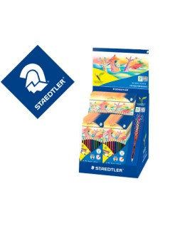 Lapices de colores staedtler noris colour 185 expositor de 20 cajas de 12 colores y 5 cajas de 24 colores