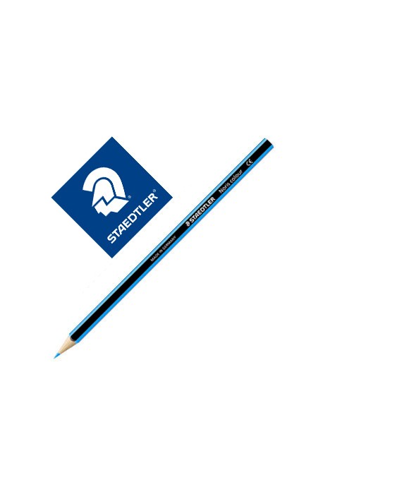 Lapiz de color staedtler wopex ecologico azul claro