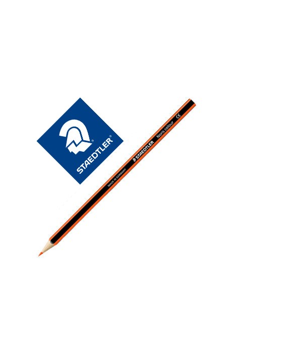 Lapiz de color staedtler wopex ecologico naranja