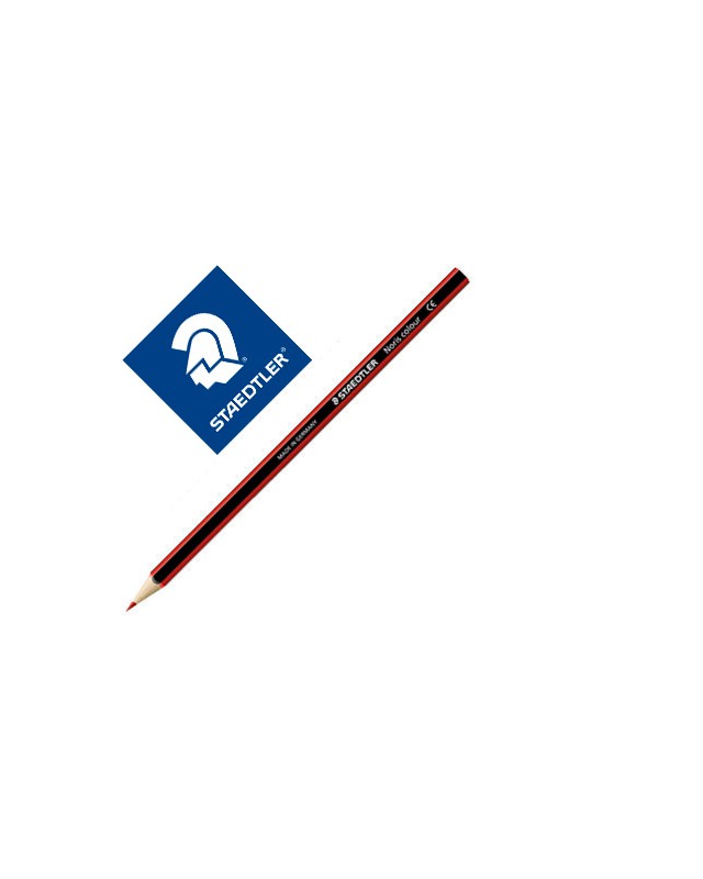 Lapiz de color staedtler wopex ecologico rojo