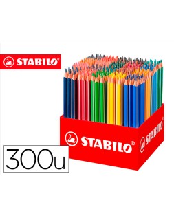 Lapices de colores stabilo trio az school pack de 300 unidades surtidas 20 colores