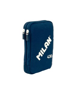 Plumier escolar milan 430 since 1918 doble con accesorios color azul 195x50x130 mm