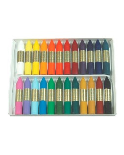 Lapices cera manley caja de 24 colores surtidos
