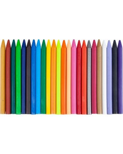 Lapices cera liderpapel caja de 24 unidades colores surtidos