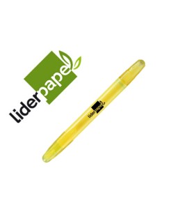 Marcador de cera gel liderpapel fluorescente color amarillo
