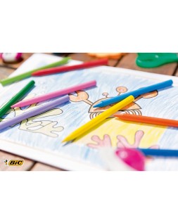 Lapices cera plastidecor caja de 18 colores surtidos