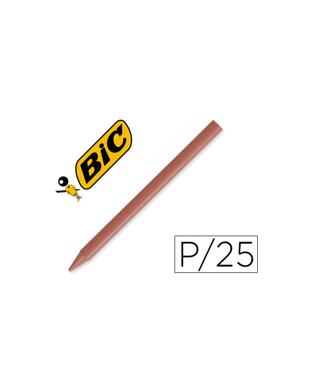 Lapices plastidecor unicolor marron-07 caja con 25 lapices