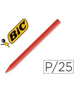 Lapices plastidecor unicolor rojo-03 caja de 25 unidades