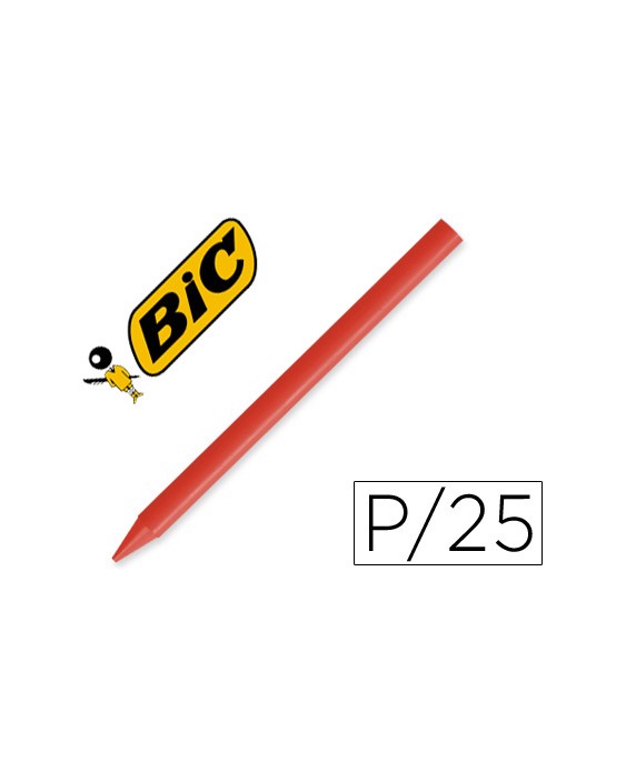 Lapices plastidecor unicolor rojo-03 caja de 25 unidades